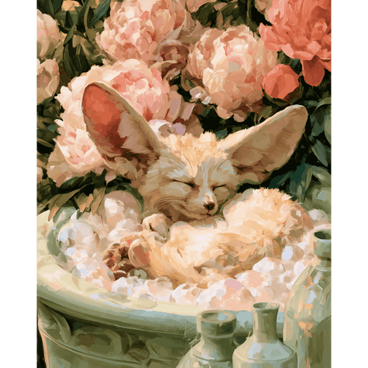 Dreaming Fennec | Paint by Number- Paint by Numbers