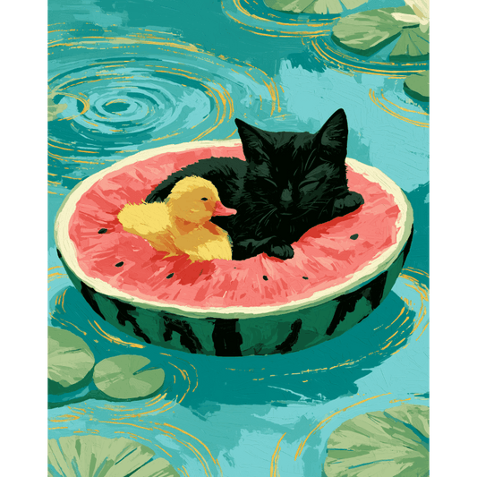 Watermelon Dreams | Paint by Number- Paint by Numbers