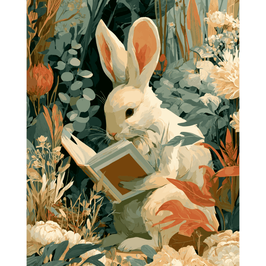 Hiding Reader | Paint by Number- Paint by Numbers