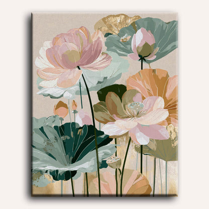 Blush & Gold | Paint by Number