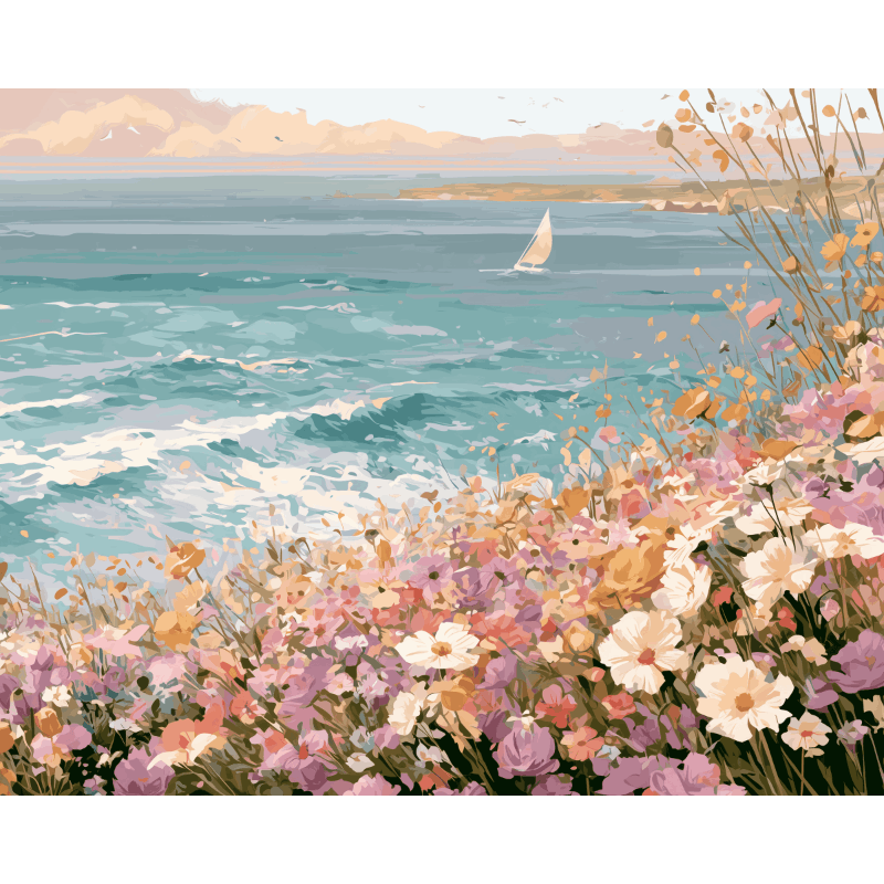 Dreamy Coastal | Paint by Number- Paint by Numbers