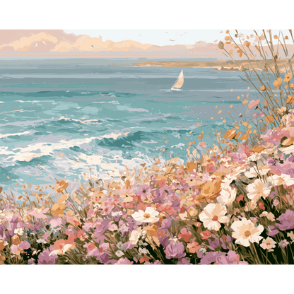Dreamy Coastal | Paint by Number- Paint by Numbers
