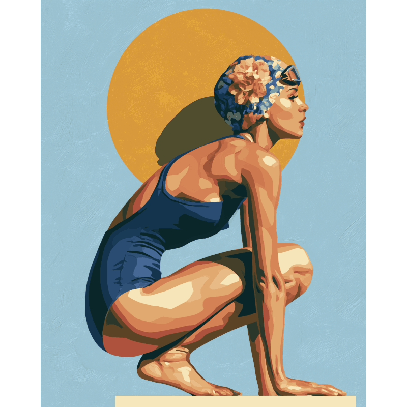 Nageuse Femelle | Peinture à numéros