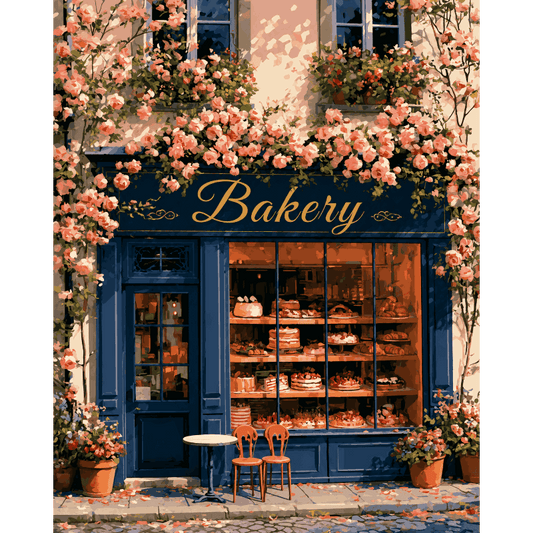 The Corner Bakery | Paint by Number- Paint by Numbers