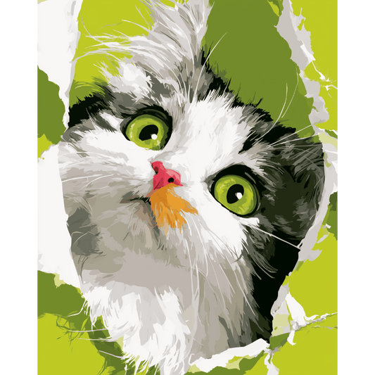 Emerald Eyes | Paint by Number- Paint by Numbers
