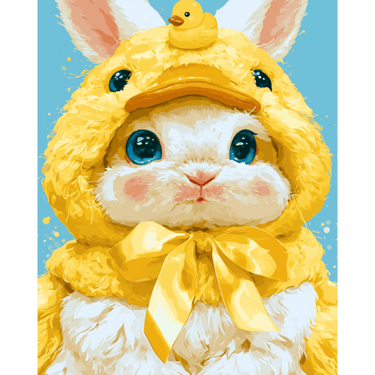 Kawaii Bunny | Paint by Number- Paint by Numbers