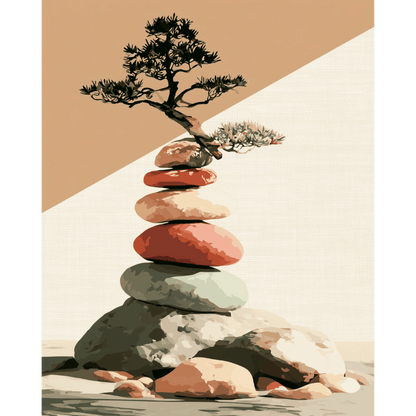 Zen Garden | Paint by Number- Paint by Numbers
