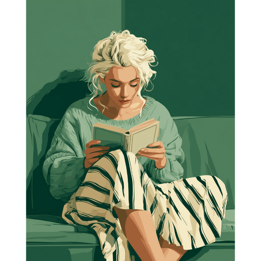 Lost in a Book | Paint by Number- Paint by Numbers