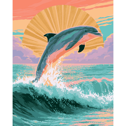 Joyful Splash | Paint by Number- Paint by Numbers