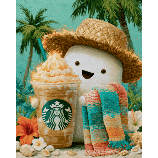 Vacation Boo | Paint by Number- Paint by Numbers