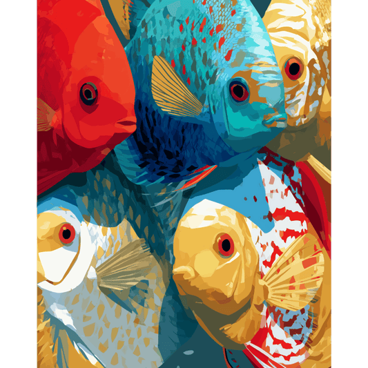 Colors of the Reef | Paint by Number- Paint by Numbers