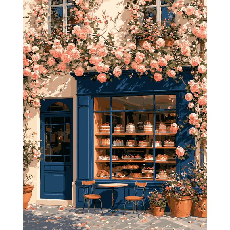 The Rose Patisserie | Paint by Number- Paint by Numbers