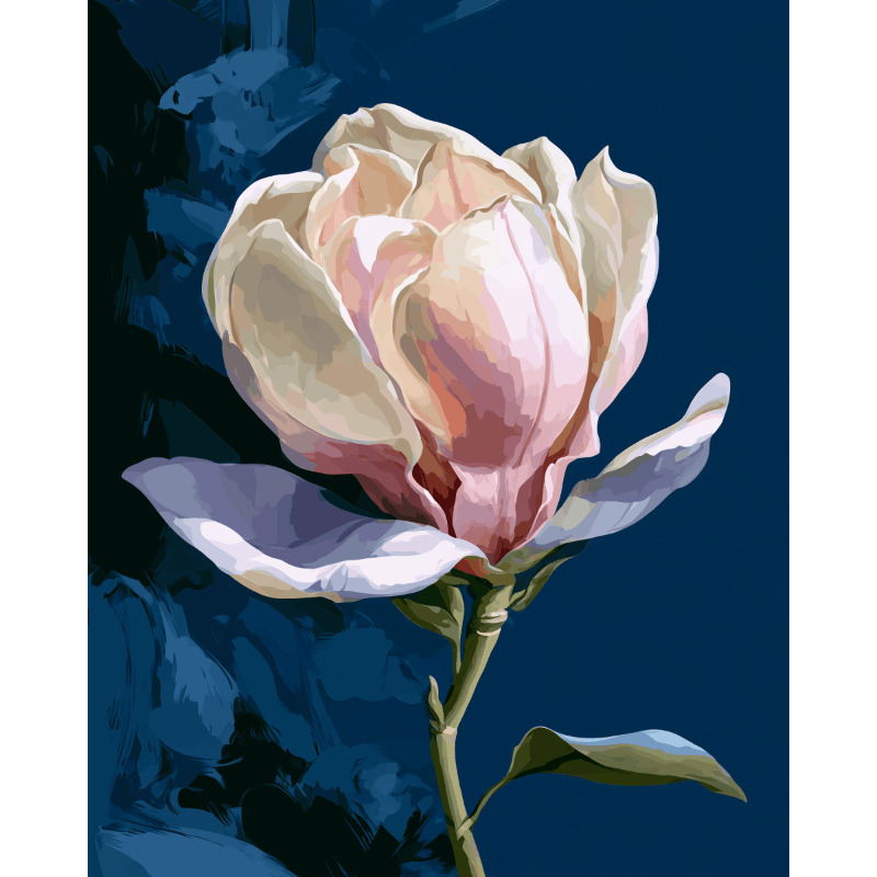 Magnolia at Night | Paint by Number- Paint by Numbers
