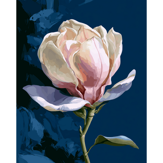 Magnolia at Night | Paint by Number- Paint by Numbers