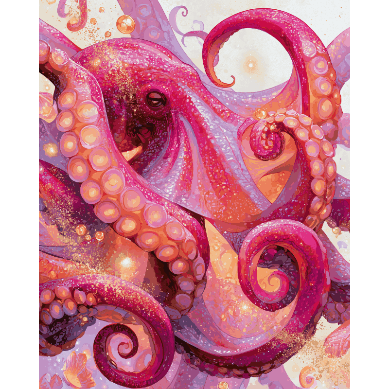 Enchanted Octopus | Paint by Number- Paint by Numbers