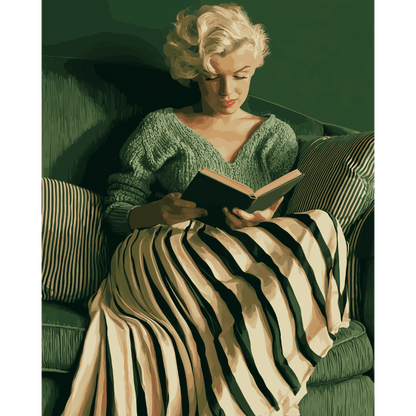 Reading Marilyn | Paint by Number- Paint by Numbers