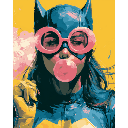 Bubblegum Hero | Paint by Number- Paint by Numbers