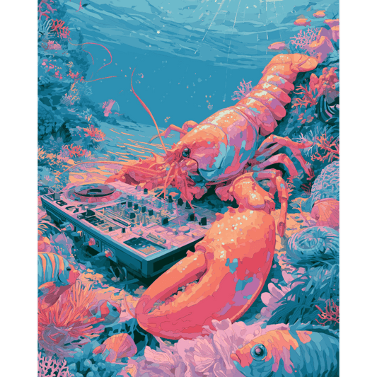 DJ Lobster Coming Up | Paint by Number- Paint by Numbers