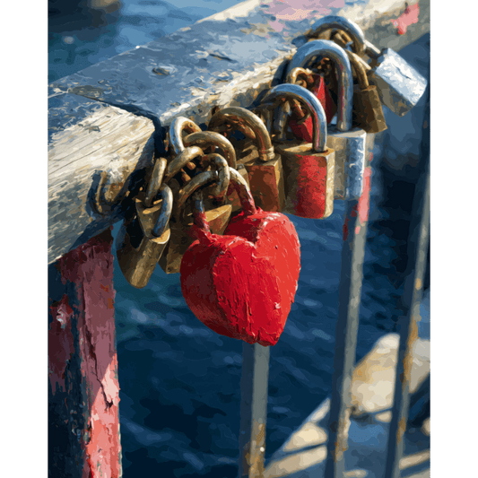 Forever Mon Amour | Paint by Number- Paint by Numbers