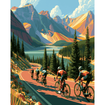 Lakeside Climb | Paint by Number- Paint by Numbers