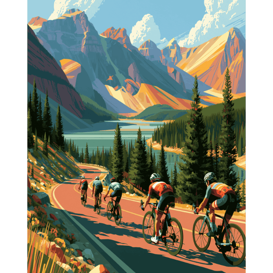 Lakeside Climb | Paint by Number- Paint by Numbers