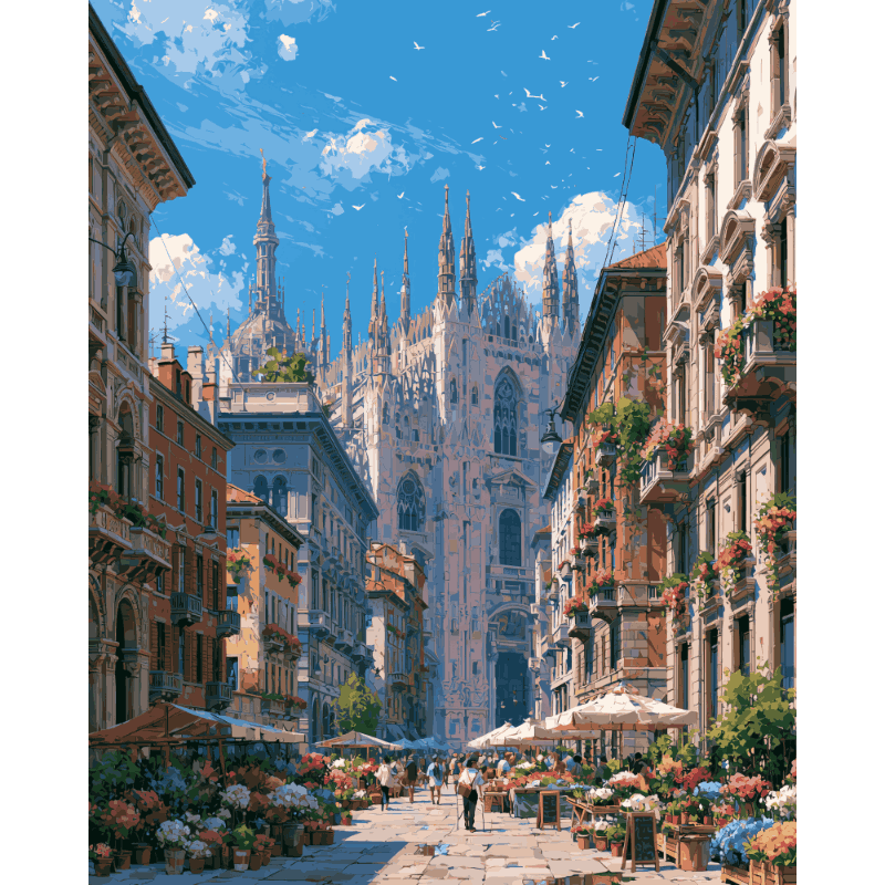 Milano Summer | Paint by Number- Paint by Numbers