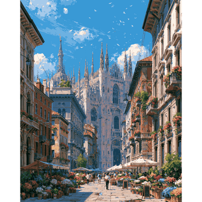 Milano Summer | Paint by Number- Paint by Numbers