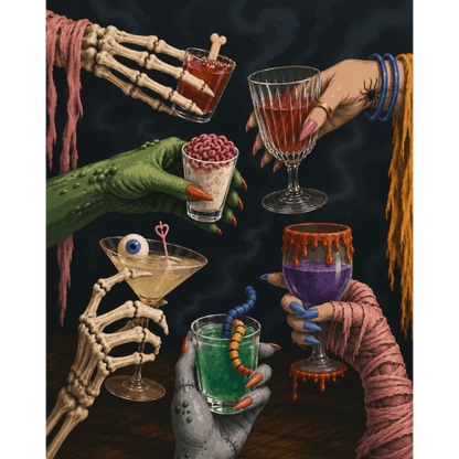 Monster Happy Hour | Paint by Number- Paint by Numbers
