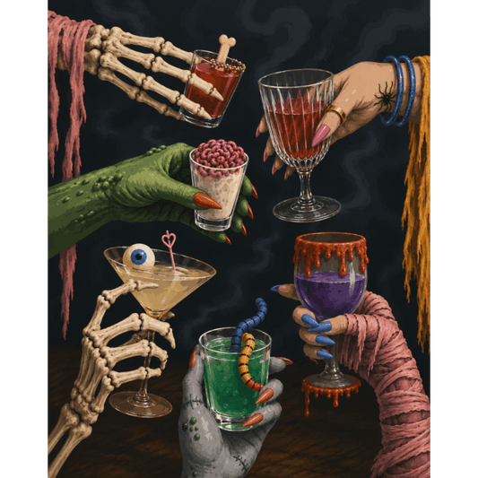 Monster Happy Hour | Paint by Number- Paint by Numbers