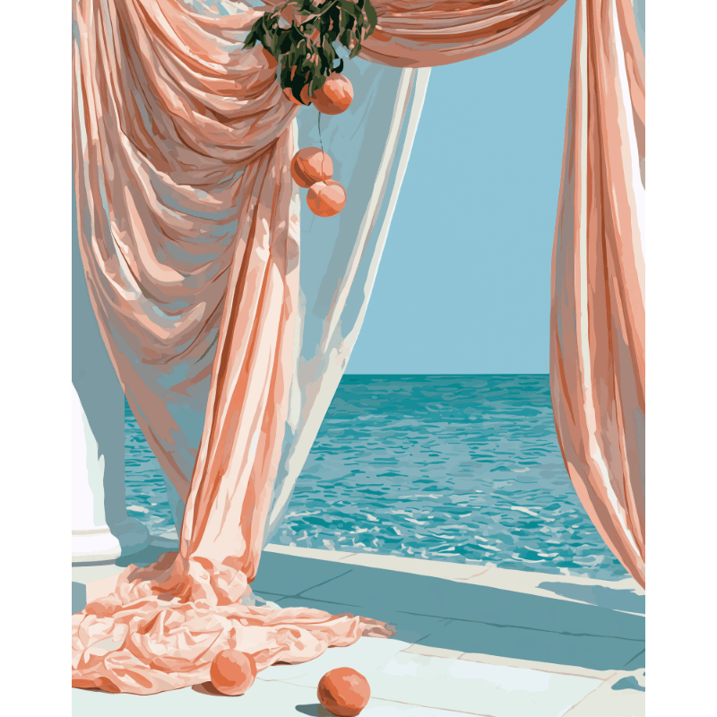 Peach Horizon | Paint by Number- Paint by Numbers