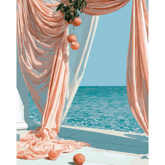 Peach Horizon | Paint by Number- Paint by Numbers