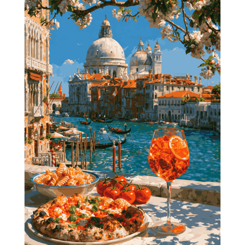 Venetian Lunch | Paint by Number- Paint by Numbers