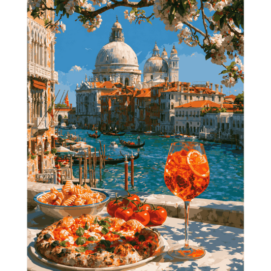Venetian Lunch | Paint by Number- Paint by Numbers