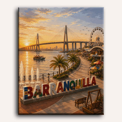 Barranquilla Sunset | Paint by Number