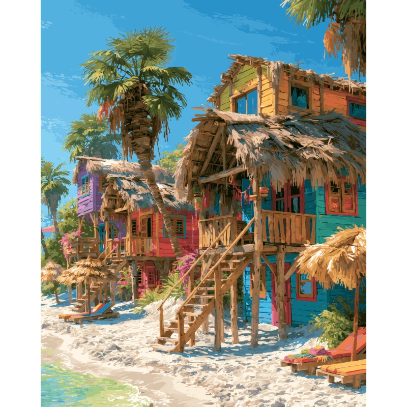 Baru Hideaway | Paint by Number- Paint by Numbers