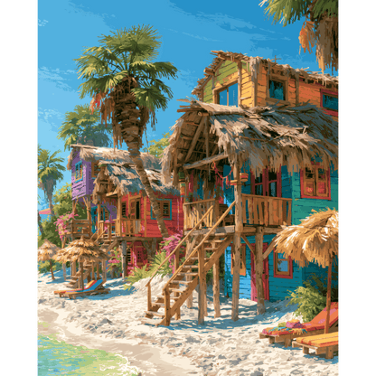 Baru Hideaway | Paint by Number- Paint by Numbers