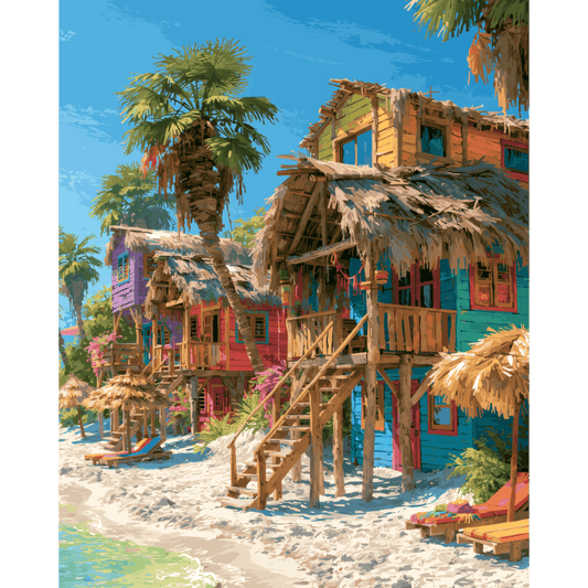 Baru Hideaway | Paint by Number- Paint by Numbers