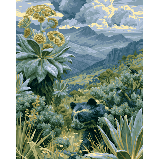 Bear of The Andes | Paint by Number- Paint by Numbers