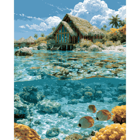 Caribbean Bliss | Paint by Number- Paint by Numbers