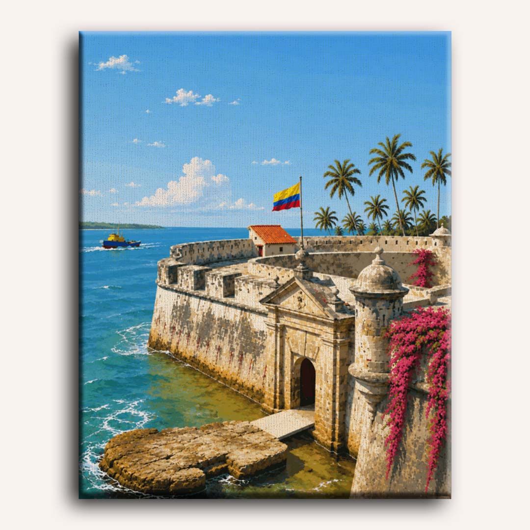 Cartagena Walls | Paint by Number