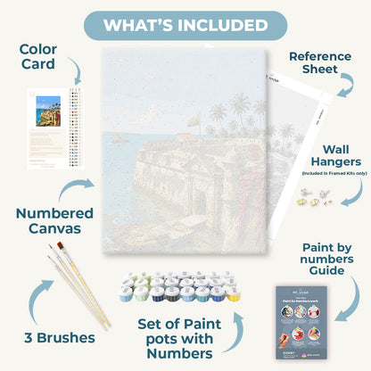 Cartagena Walls | Paint by Number