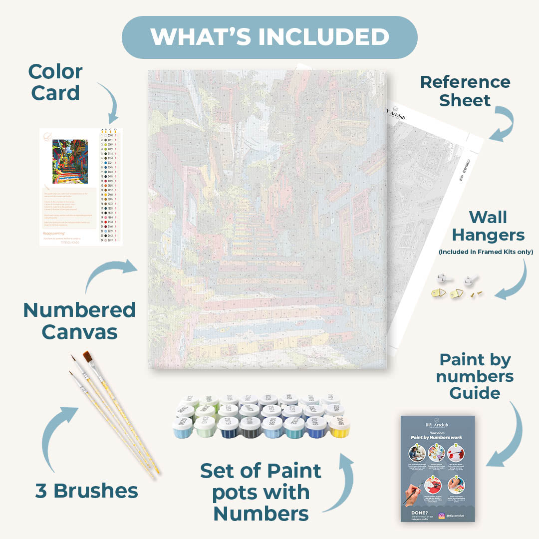 Colombian Alley | Paint by Number