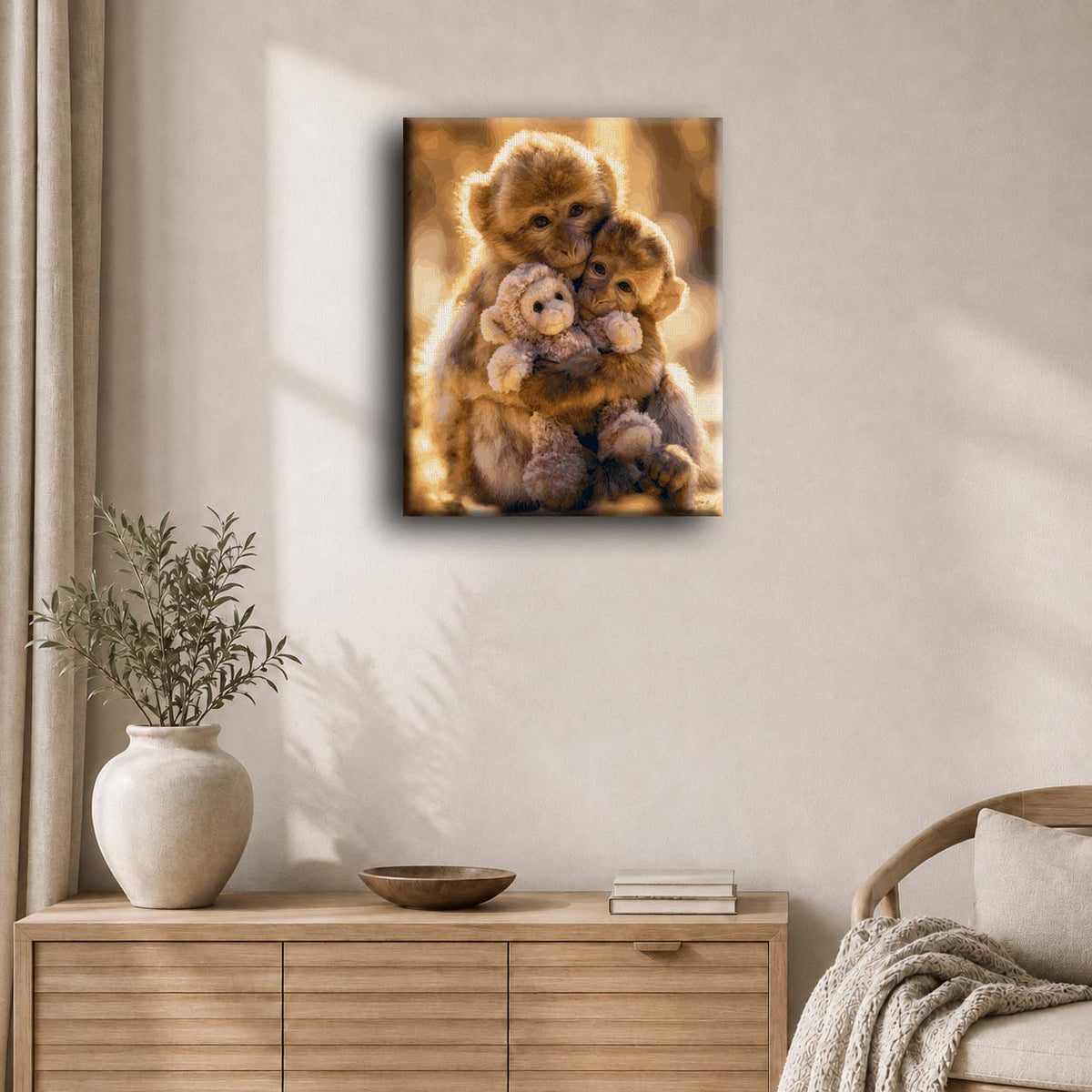 Family Cuddles | Peinture à numéros