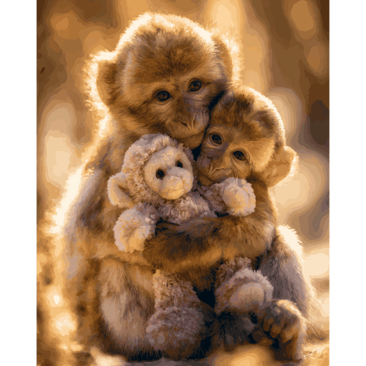 Family Cuddles | Paint by Number- Paint by Numbers