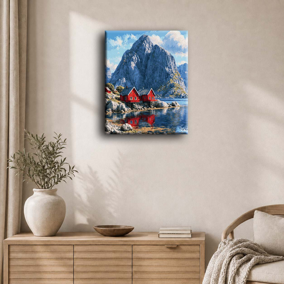 Fjord Retreat | Peinture à numéros