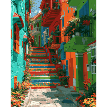 Near Medellin | Paint by Number- Paint by Numbers