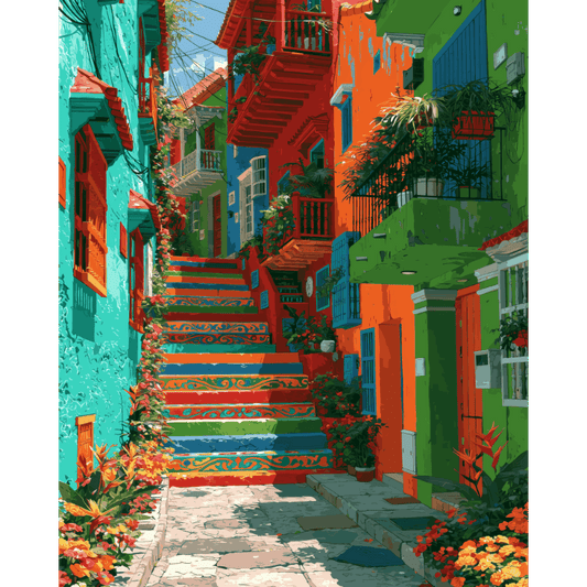 Near Medellin | Paint by Number- Paint by Numbers