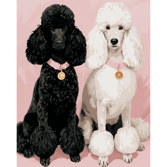 Poodle Prestige | Paint by Number- Paint by Numbers