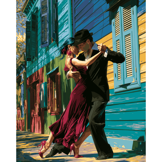 Tango in Buenos Aires | Paint by Number- Paint by Numbers