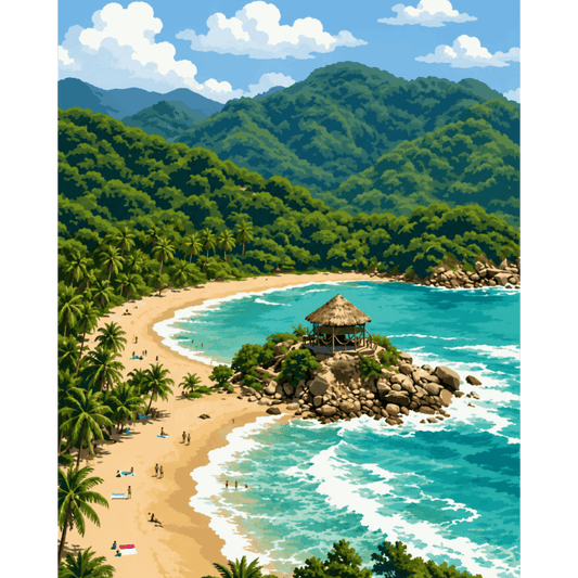 Tayrona Park | Paint by Number- Paint by Numbers